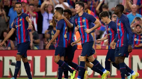 Jugadores del Barcelona.