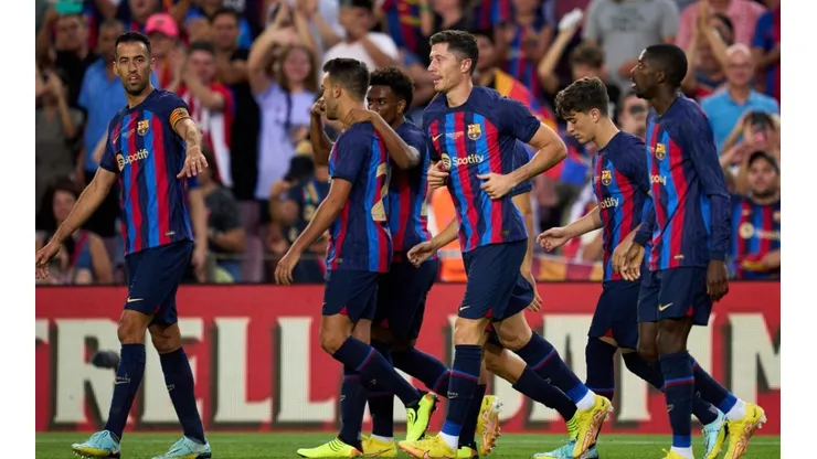 Jugadores del Barcelona.