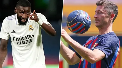 Antonio Rüdiger y Robert Lewandowski, dos de las nuevas figuras de LaLiga.