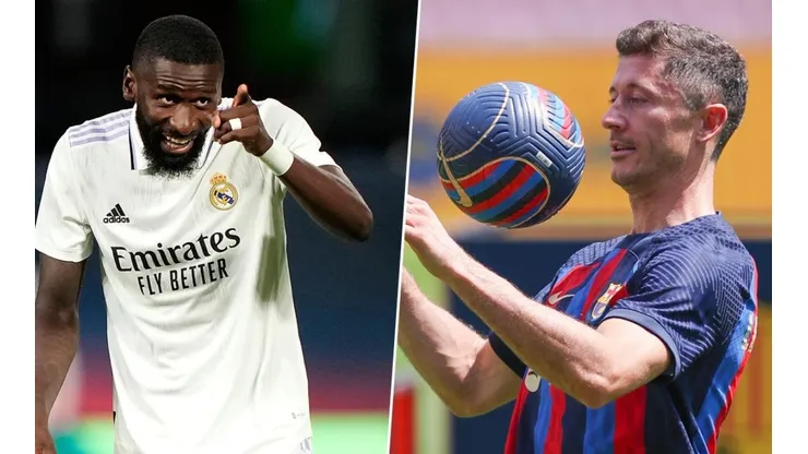 Antonio Rüdiger y Robert Lewandowski, dos de las nuevas figuras de LaLiga.