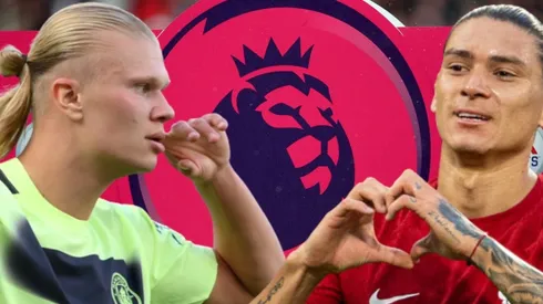 Erling Haaland y Darwin Núñez en la Premier League.