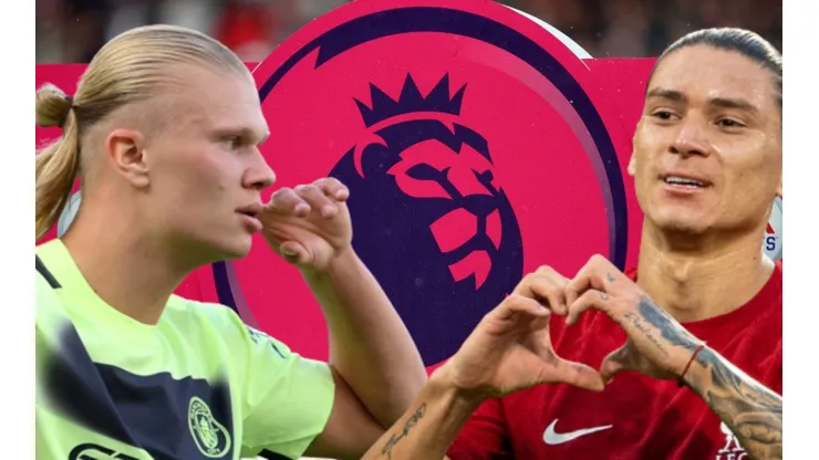 Erling Haaland y Darwin Núñez en la Premier League.