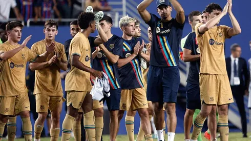 Barcelona en partido de pretemporada.