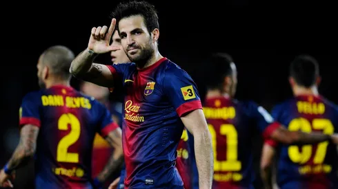 Césc Fábregas en su etapa en Barcelona.