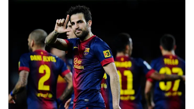 Césc Fábregas en su etapa en Barcelona.