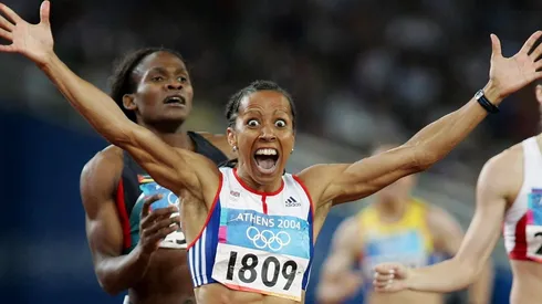 Kelly Holmes, doble campeona olímpica en Atenas 2004
