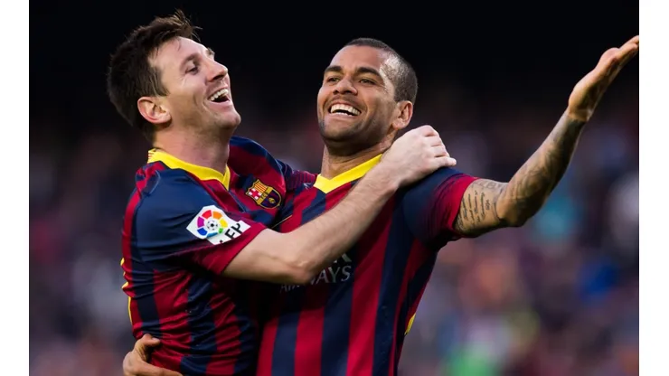 Lionel Messi y Dani Alves
