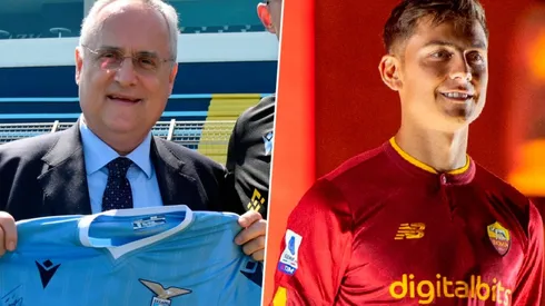Claudio Lotito y Paulo Dybala