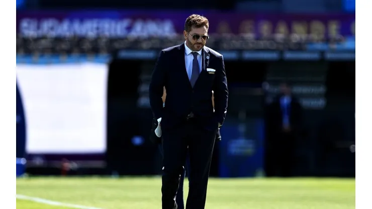 El presidente de la Conmebol, Alejandro Domínguez, en el Estadio Centenario.