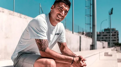 Luis Suárez como imagen publicitaria.