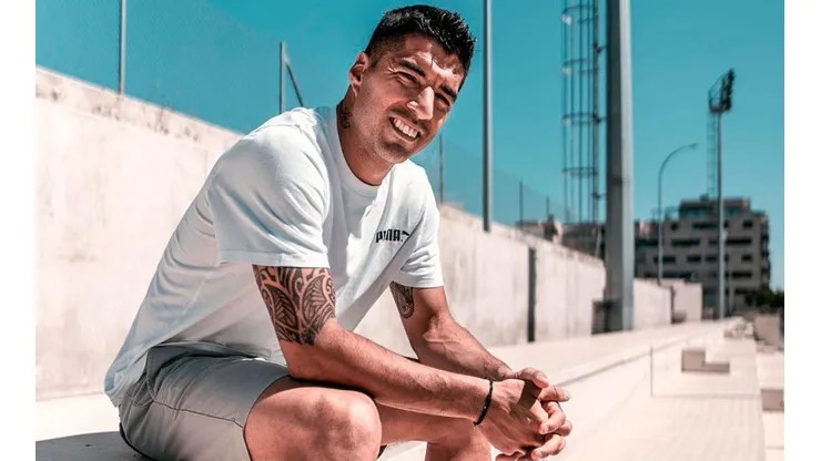 Luis Suárez como imagen publicitaria.