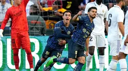 América en festejo de gol.