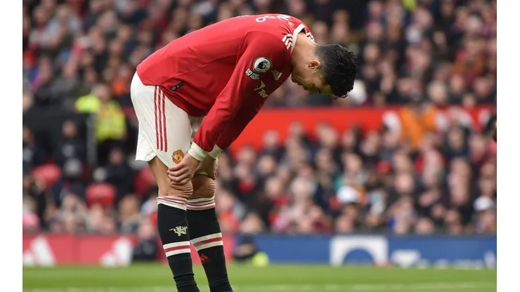 Cristiano Ronaldo en un encuentro del Manchester United.