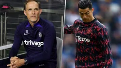 Tuchel y Cristiano Ronaldo en sus labores.