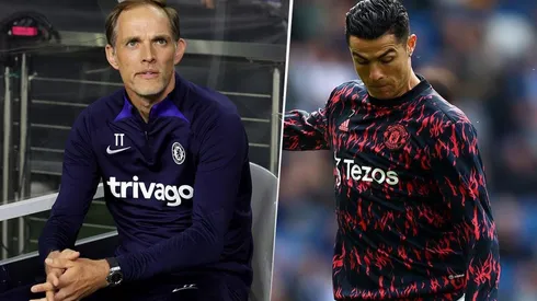 Tuchel y Cristiano Ronaldo en sus labores.