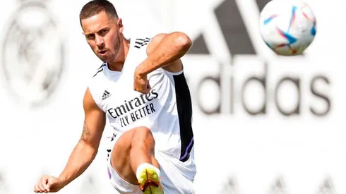 Eden Hazard en acción con Real Madrid.