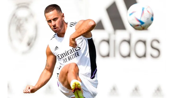 Eden Hazard en acción con Real Madrid.