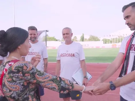 José Mourinho hace de todo en la Roma: ahora resultó de padrino de boda