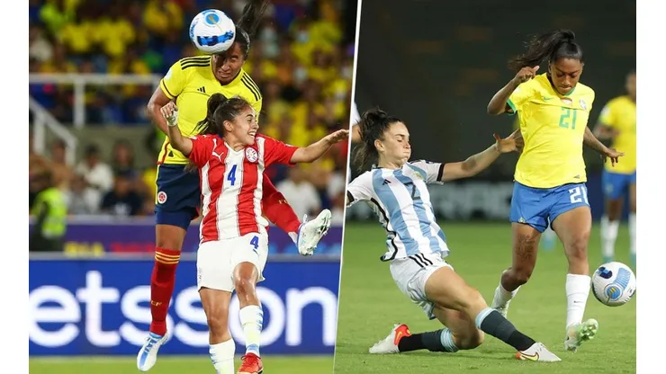 Colombia y Paraguay, por el A. Y Argentina y Brasil, por el B.