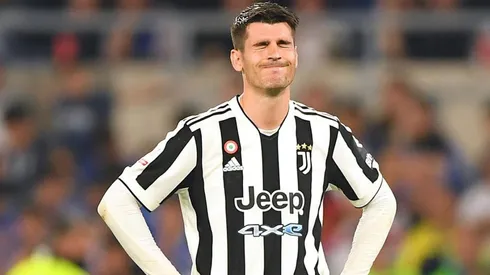 Álvaro Morata en partido con Juventus.