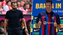 Hasan Salihamidzic y Robert Lewandowski.