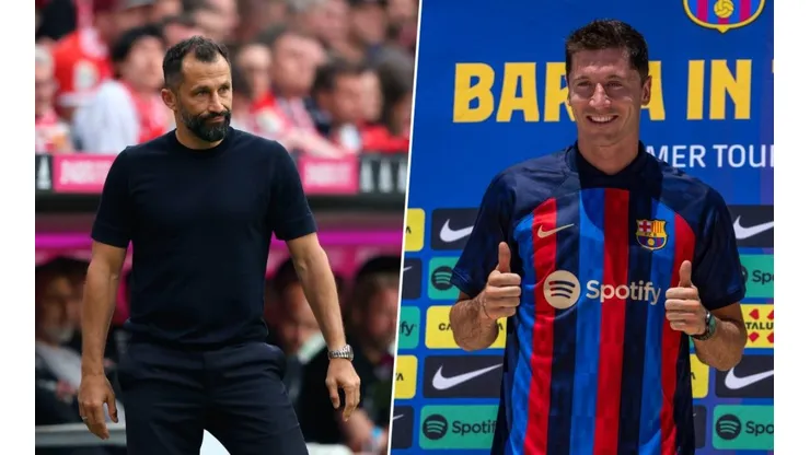 Hasan Salihamidzic y Robert Lewandowski.