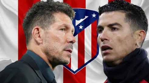 Diego Simeone y Cristiano Ronaldo.