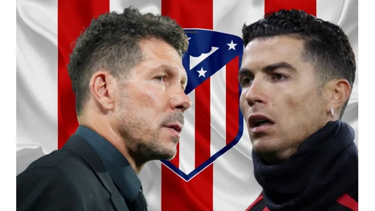 Diego Simeone y Cristiano Ronaldo.