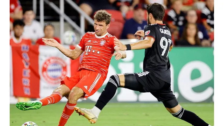 Müller en su gol con Bayern ante DC United.