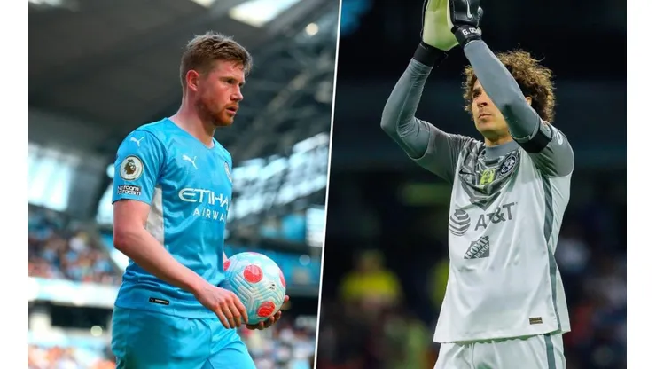 Kevin De Bruyne y Guillermo Ochoa.