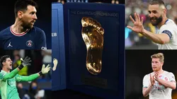 Lionel Messi, Karim Benzema y otros candidatos al Golden Foot 2022.
