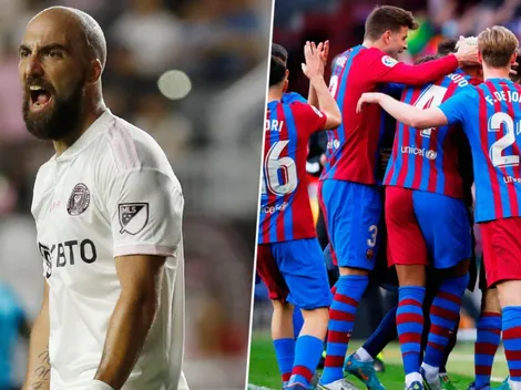 Así está el historial de Gonzalo Higuaín contra FC Barcelona