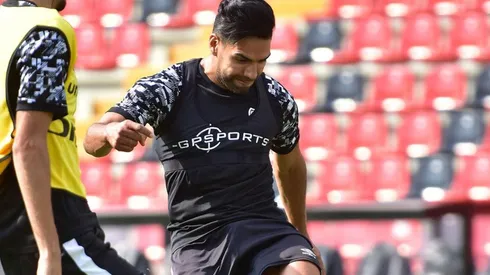 Falcao García en entrenamiento con Rayo Vallecano.
