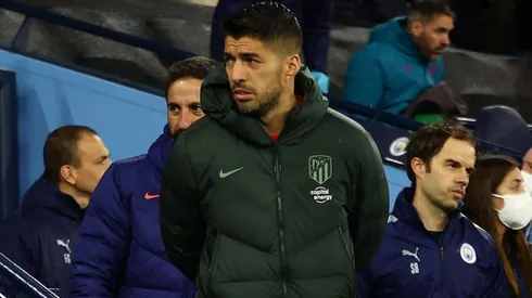 Luis Suárez en su última temporada con Atlético de Madrid.