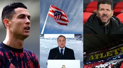 Cristiano Ronaldo, Diego Simeone, Atlético de Madrid y Real Madrid.