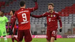 Lewandowski y Müller formaron un ataque de lujo.