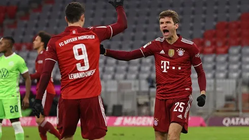 Lewandowski y Müller formaron un ataque de lujo.