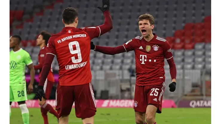 Lewandowski y Müller formaron un ataque de lujo.