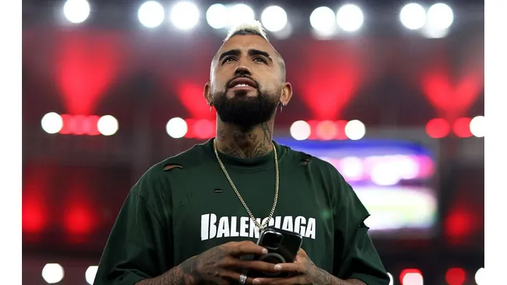 Arturo Vidal en el estadio Maracaná de Flamengo.
