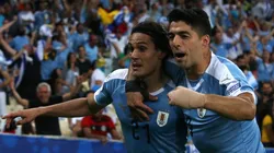 Edinson Cavani y Luis Suárez.