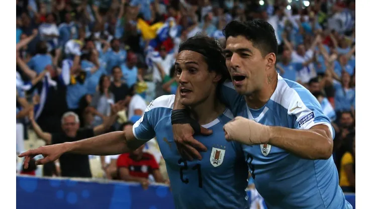 Edinson Cavani y Luis Suárez.