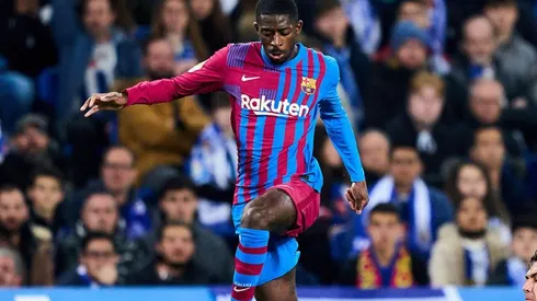 Dembéle en acción con Barcelona.