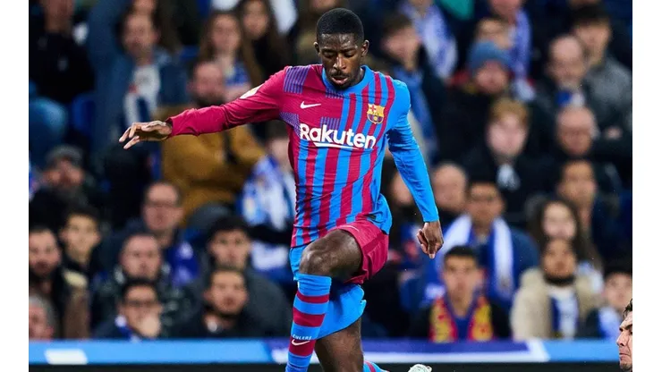 Dembéle en acción con Barcelona.