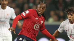 Renato en acción con Lille.