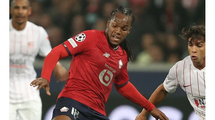 Renato en acción con Lille.