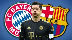 Robert Lewandowski, entre Barcelona y Bayern Munich.