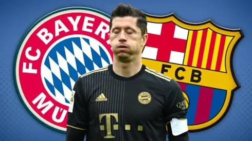 Robert Lewandowski, entre Barcelona y Bayern Munich.