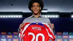 Witsel en presentación con Atlético de Madrid.