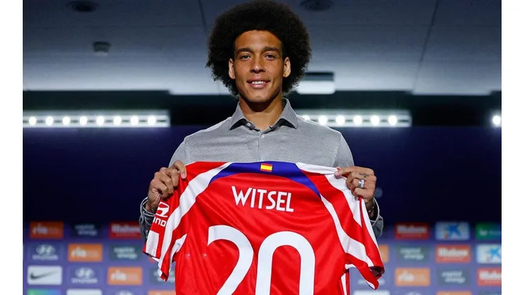 Witsel en presentación con Atlético de Madrid.