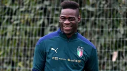 Mario Balotelli con la Selección Italiana.